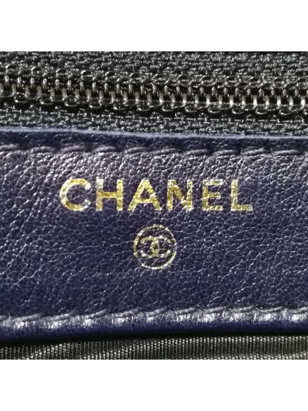 Chanel Caviar Leather Bifold Wallet Blue